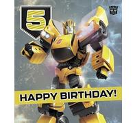 Age 5 Birthday Card, Transformers Age 5 Birthday Card, Birthday Card for Age 5 Transformers, 5th Birthday Card