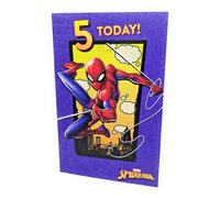 AGE 5 SPIDERMAN BIRTHDAY CARD