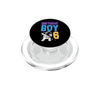 Age 6 Year Old Birthday Boy Dabbing Space Exploration Theme PopSockets PopGrip for MagSafe