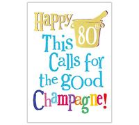 Age 80 Birthday Card, 80th Birthday Card, Card for 80th Birthday