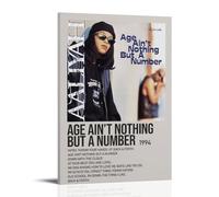 Age Ain't Nothing But A Number by Aaliyah Minimalist Album Poster; Room Aesthetics, Canvas Oil Painting, Album/movie Poster Hanging Picture