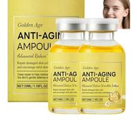 Age Anti-Aging Ampoule Serum for Face | High-Potency Wrinkle Reduction & Deep Skin Barrier Repair | 35ml Hydrating Essence with Colloidal Gold for Mature & Sensitive Skin (2pcs)
