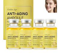 Age Anti-Aging Ampoule Serum for Face | High-Potency Wrinkle Reduction & Deep Skin Barrier Repair | 35ml Hydrating Essence with Colloidal Gold for Mature & Sensitive Skin (4pcs)