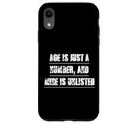 Age Is Just A Number Funny Senior Citizen Case for iPhone XR