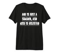 Age is Just A Number Funny Senior Citizen Premium T-Shirt