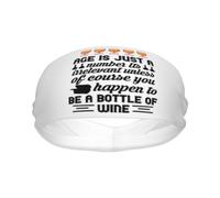 Age Is Just A Number Its Irrelevant Unless Of Course You Happen To Be Wine Unisex Sweat Bands Non-Slip Headband Lightweight Sports Headband For Tennis Gym Yoga Basketball