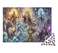 Age of The Gods 1000 Piece Wooden Jigsaw Puzzle,Adults & Kids 14+,Impossible Challenge,Gift Idea,Home Wall Decor,Wood,Educational Toy,Stress Relief (75x50cm)