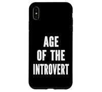 Age Of The Introvert Funny Introvert Socially Awkward Quote Case for iPhone XS Max