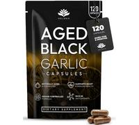 Aged Black Garlic 12,000mg - 120 Capsules | Black Garlic Bulb Extract 100:1 | Ag