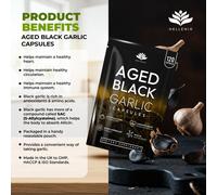 Aged Black Garlic 12,000mg - 120 Capsules | Black Garlic Bulb Extract