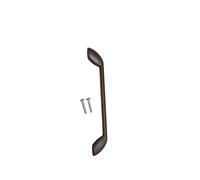 Aged Copper D-Handle, 160mm Centres, for Kitchen Fascia, Includes Fixings Pack Quantity 1