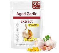 Aged Garlic Extract Capsules, Odourless Garlic Capsules with 15:1 Concentrated Extract Equivalent to 7500mg, Odorless Garlic Pills for Heart & Wellness Support (300PCS)