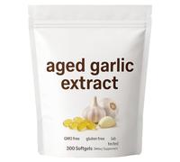 Aged Garlic Extract, Odorless Aged Garlic Extract, 7500mg Equivalent - Odorless- All Natural | Gentle Daily Support | Non-GMO, Gluten-Free (1Box)
