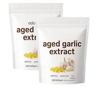 Aged Garlic Extract, Odorless Aged Garlic Extract, 7500mg Equivalent - Odorless- All Natural | Gentle Daily Support | Non-GMO, Gluten-Free (2Box)