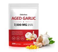 Aged Garlic Extract Softgels | Odorless Garlic, 15:1 Extract & Low-Temp 2-Year Aging for Heart/Circulation Health/Immune Support, Rich in Antioxidant
