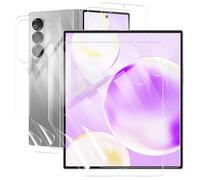 Agedate Tempered Glass for Samsung Galaxy Z Fold 6 5G, 2 Sets Anti-Scratch Tempered Glass Screen Protector Compatible with Samsung Z Fold6 Screen Protector, Ultra Clear TPU Bubble-Free Screen