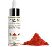 Ageless Defense -Cellular Restorative Astaxanthin Face Serum -by Visage Pure-Astaxanthin and Resveratrol Antiaging Serum. Protects the Skin From Aging-Organic-Physician Formulated-Research Supported