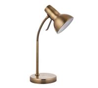 agen metal task table lamp with usb in antique brass