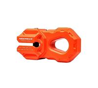 Agency 6 Billet Winch Shackle - Lightweight Aluminum Winch Attachment for Synthetic Line - 19,000 Pound Load Limit - Made in The USA with US Certified Materials - Orange