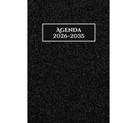 Agenda 10 AÑOS 2026 2035: Organizador de 120 Meses | Enero 2026-Diciembre 2035 | Planificador Vista Semanal y Mensual A5 | con Vacaciones en España | 287 Páginas.