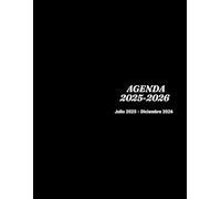Agenda 18 meses 2025 2026 semana vista: de julio 2025 a diciembre 2026 | Planificador Semanal ( A4 ) 1 Semana en 2 Páginas