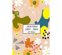 Agenda 18 meses 2025 2026 semana vista: de julio 2025 a diciembre 2026 | planificador semanal con fecha a5 | 1 semana en 2 páginas