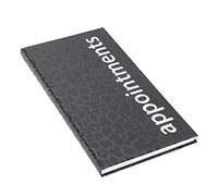 Agenda 2021 3 Column Assistant Black Leopard Print Appointment Planner