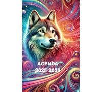 AGENDA 2025 2026: Planificateur scolaire LOUP ( Septembre 2025/juillet 2026) pour Etudiant, lycée, collège, primaire Une page un jour Format A5