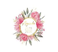 Agenda 2025 2026: Roses d'Aquarelle | Semainier (1 semaine sur 2 pages) | Format de poche - A6 | 10x15 cm | Planning hebdomadaire horizontal | Août 2025 - Juillet 2026 | Lignes & to-do list | Femme