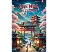 Agenda 2025-2026: Scolaire Japon | Journalier (une page par jour) | Septembre à Juillet | 14,8 x 21 cm | Collège et Lycée et primaire | style japonais | Tokyo | garçon et fille.