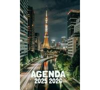 Agenda 2025-2026: Scolaire Japon | Journalier (une page par jour) | Septembre à Juillet | 14,8 x 21 cm | Collège et Lycée et primaire | style japonais | Tokyo | garçon et fille.