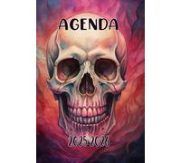 Agenda 2025-2026: Scolaire Tête de mort | Journalier (une page par jour) | Septembre à Juillet | 14,8 x 21 cm | Collège et Lycée et primaire | garçon et fille.