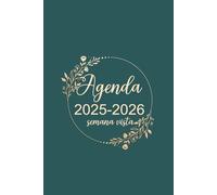 Agenda 2025-2026 semana vista: 1 semana en 2 páginas - 18 meses de julio 2025 a diciembre 2026 - planificador semanal.