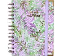 Agenda 2025 January to December - A5 (16.5x20.5 cm), Weekly Planner, Annual Organizer, Spanish and English, Monthly Side Index, Double Wire-o Binding - FSC Mix AEN-COC-000243 - Takenote Isabelle