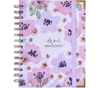 Agenda 2025 January to December - A5 (16.5x20.5 cm), Weekly Planner, Annual Organizer, Spanish and English, Monthly Side Index, Double Wire-o Binding - FSC Mix AEN-COC-000243 - Takenote Clara