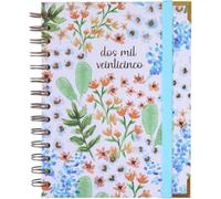 Agenda 2025 January to December - A5 (16.5x20.5 cm), Weekly Planner, Annual Organizer, Spanish and English, Monthly Side Index, Double Wire-o Binding - FSC Mix AEN-COC-000243 - Takenote Emma