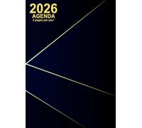 Agenda 2026 2 pages par jour: Planificateur journalier avec beaucoup d’espace - Idéal pour les rendez-vous professionnels ou l’usage personnel-Format a4
