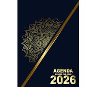 Agenda 2026 2 pages par jour: Planificateur journalier avec beaucoup d’espace - Idéal pour les rendez-vous professionnels ou l’usage personnel