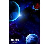 AGENDA 2026 2027: Planificateur Journalier avec un thème Spatial - 1 jour par page | Couverture Espace