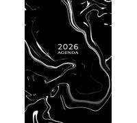 Agenda 2026: A4 Terminkalender ohne Zeit | 1 Woche auf 2 Seiten | Wochenplaner ohne Zeiteinteilung | Kalenderbuch Organizer | Wochenkalender Terminplaner | Buchkalender Jahresplaner | Marmor Motiv