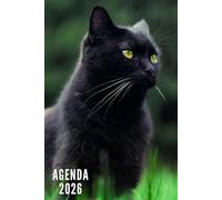 Agenda 2026: Gatto Nero - Settimanale e Mensile da Gennaio a Dicembre 2026 | 12 Mesi | Ideale per Studenti, Professionisti e Individui | Calendario Annuale, Lista dei Contatti, Appunti
