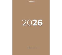 Agenda 2026 Giornaliera A5 Marrone Rigida ABNotes: Planner Professionale Un Giorno per Pagina - Organizer - Formato compatto A5 - Minimalista, Italiano