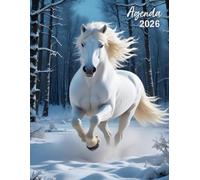 Agenda 2026 Journalier: Planificateur Cheval Format A4 |1 page par jour avec heure de Janvier à Décembre | Idéal pour Les Étudiants, Professionnels et Particuliers