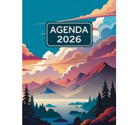 Agenda 2026 Journalier: Planificateur journalier 2026, 1 page par jour avec heure, de janvier à décembre , Format A4.