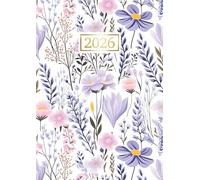 Agenda 2026 Journalier: Planificateur Organisateur avec Heures de Janvier à Décembre 2026 - 1 Page par Jour || 12 Mois de Calendrier avec une ... || Grand Format A4 - Couverture Fleurs