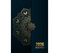 Agenda 2026 journalier: Une Page par Jour - 365 Jours avec Heure | Format A5 |Thème Mandala