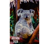 Agenda 2026: Koala - Semainier et Mensuel de Janvier à Décembre 2026 | Idéal pour Les Étudiants, Professionnels et Particuliers | Calendrier, Liste de Contacts, Notes - Petit Format de Poche