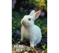 Agenda 2026: Lapin - Semainier et Mensuel de Janvier à Décembre 2026 | 12 Mois | Idéal pour Les Étudiants, Professionnels et Particuliers | Calendrier, Liste de Contacts, Notes