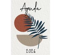 Agenda 2026: Minimaliste | Semainier (1 semaine sur 2 pages) Format A5 (15x21 cm) | Planning hebdomadaire vertical avec heures (7h-22h)