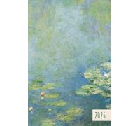 Agenda 2026: Monet | Semainier (1 semaine sur 2 pages) Format A6 (10x15 cm) | Planning hebdomadaire vertical avec heures (7h-21h)